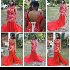 Red prom dress
